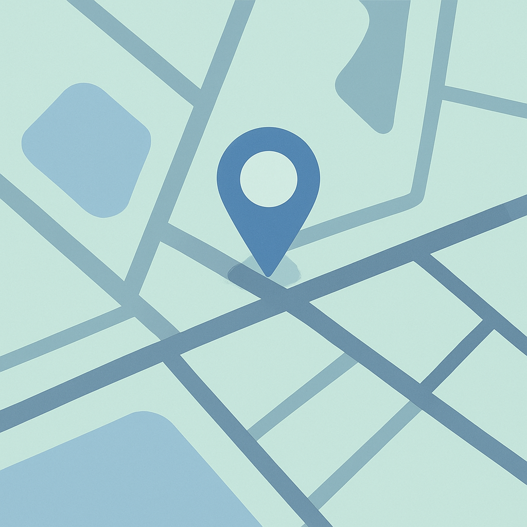 Tablet with map